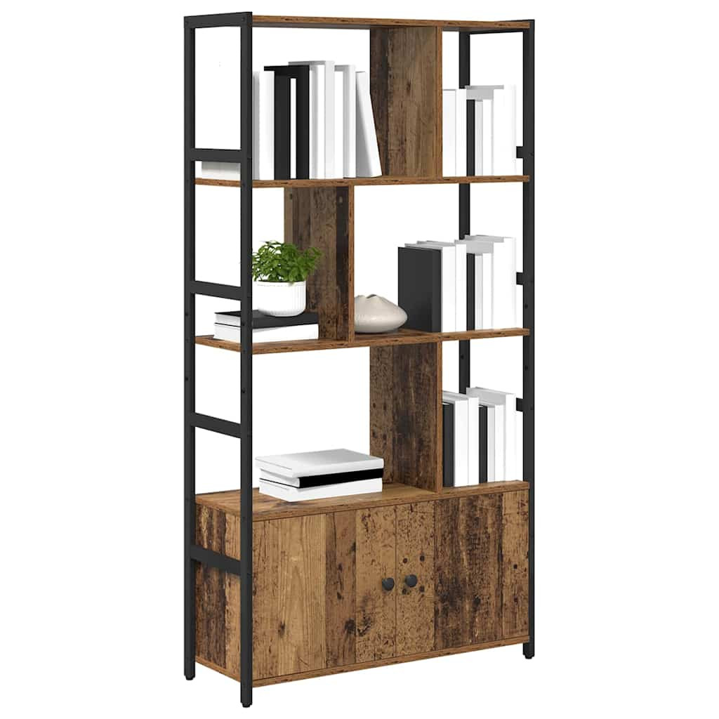 Könyvespolc Régi fa 80 x 30 x 155.5 cm Faanyag