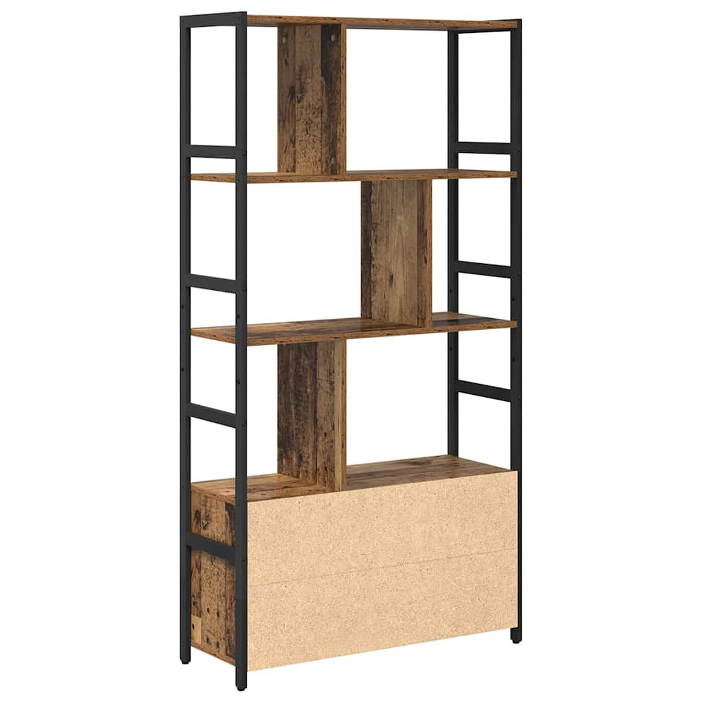 Könyvespolc Régi fa 80 x 30 x 155.5 cm Faanyag