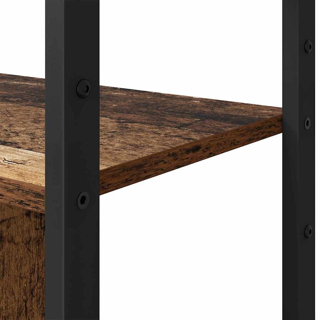 Könyvespolc Régi fa 80 x 30 x 155.5 cm Faanyag