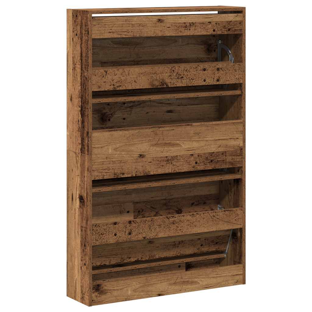 Cipőtartó Régi Fa 80x21x125,5 cm Mérnöki Fa