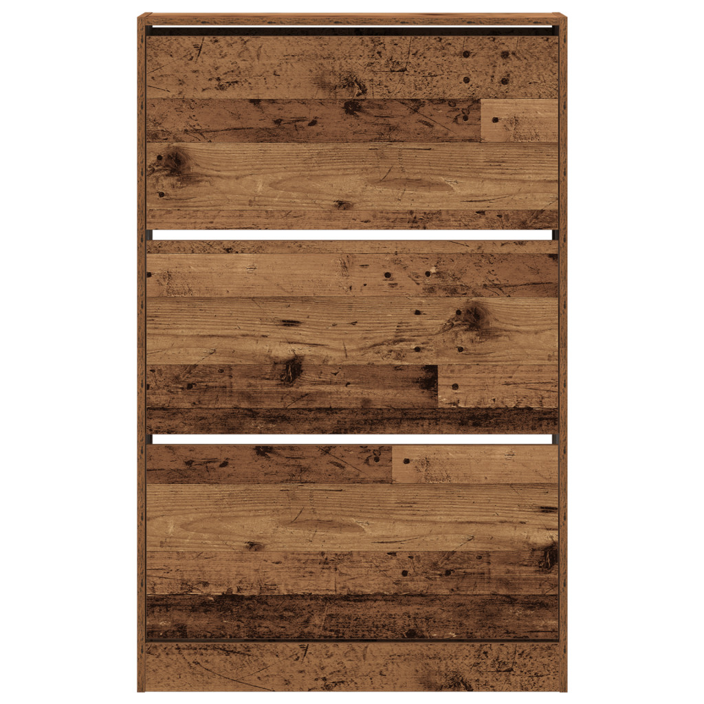 Cipőtartó Régi Fa 80x21x125,5 cm Mérnöki Fa