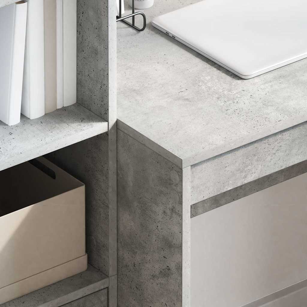 Asztal Beton szürke 100 x 50 x 76 cm Faanyag