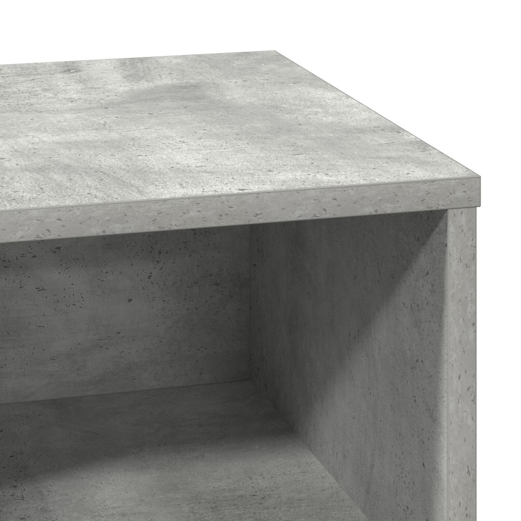 LED-es Éjjeli Asztal Beton Szürke 50x34,5x50 cm