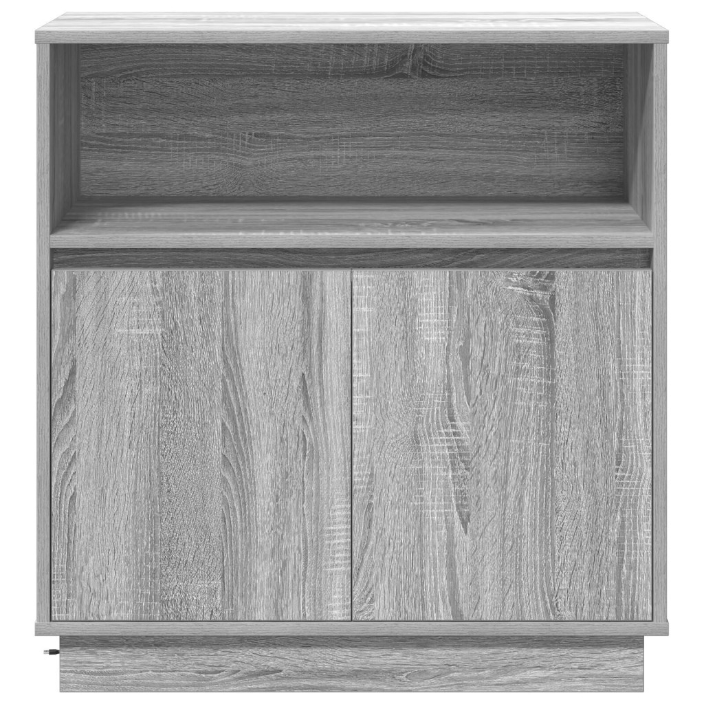 LED-es szekrény Szürke Sonoma 71x34,5x75 cm Mérnöki fa
