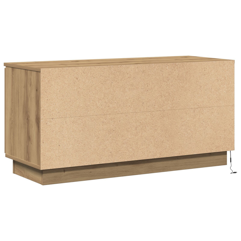 TV Szekrény Tölgyfa 100x38x49 cm Szerelt Fa