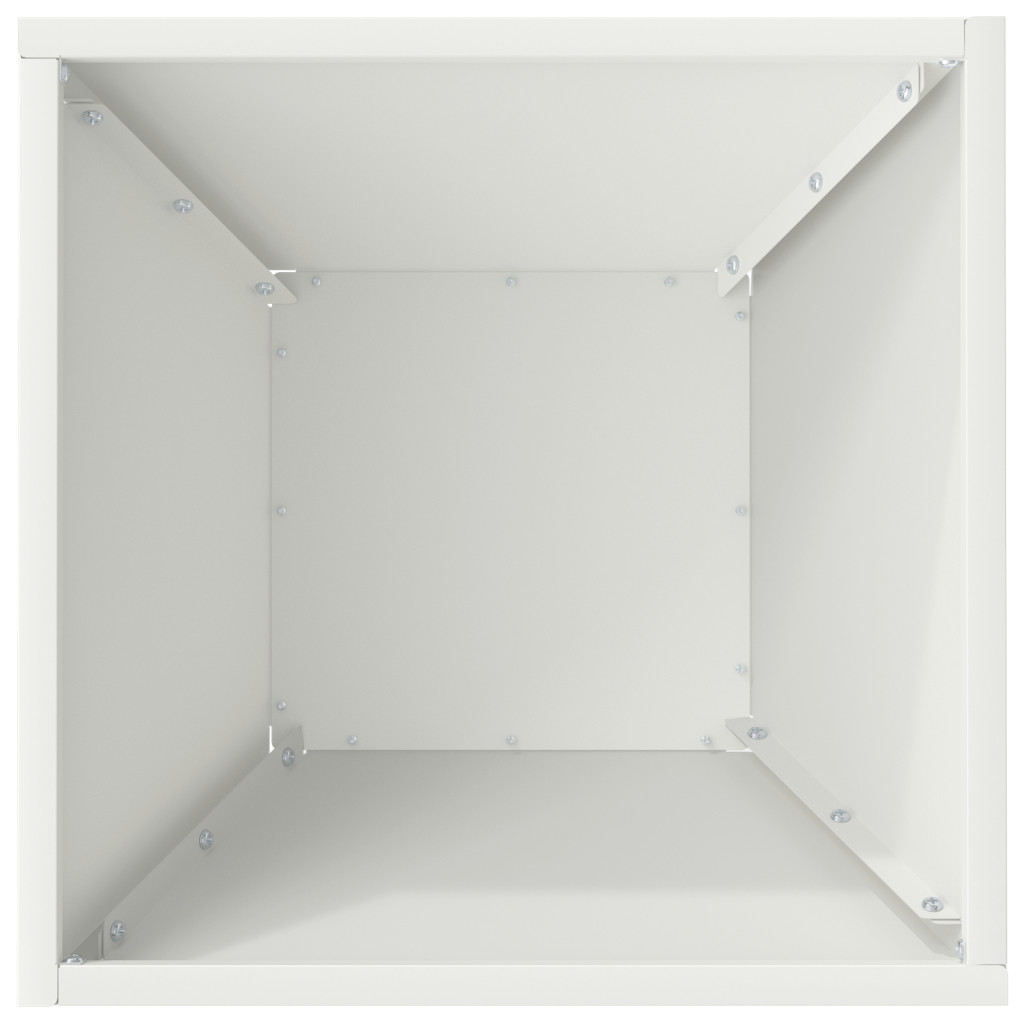 Műanyag Cserép Szett Fehér Műanyag 35 x 35 x 15 cm