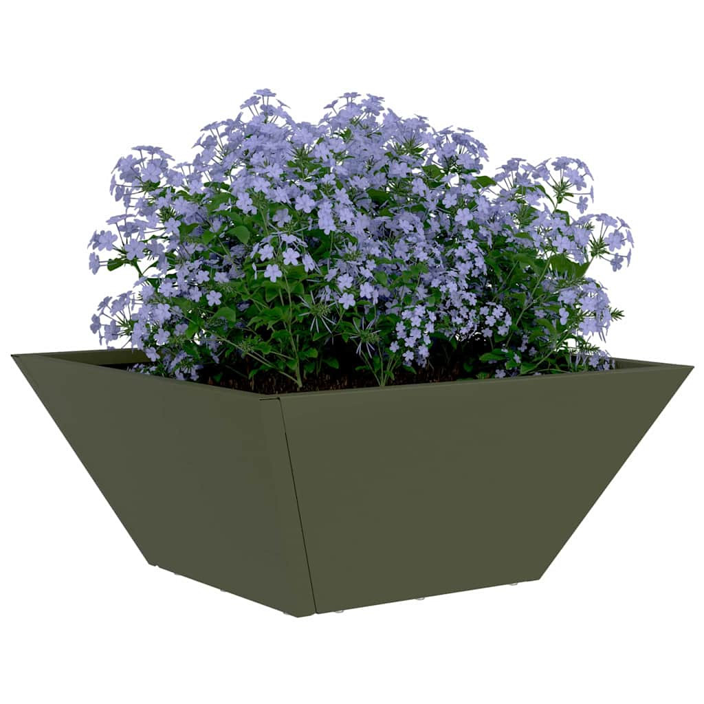 Kerti Tál Ültető 5 pcs Oliva zöld 35 x 35 x 15 cm Acél