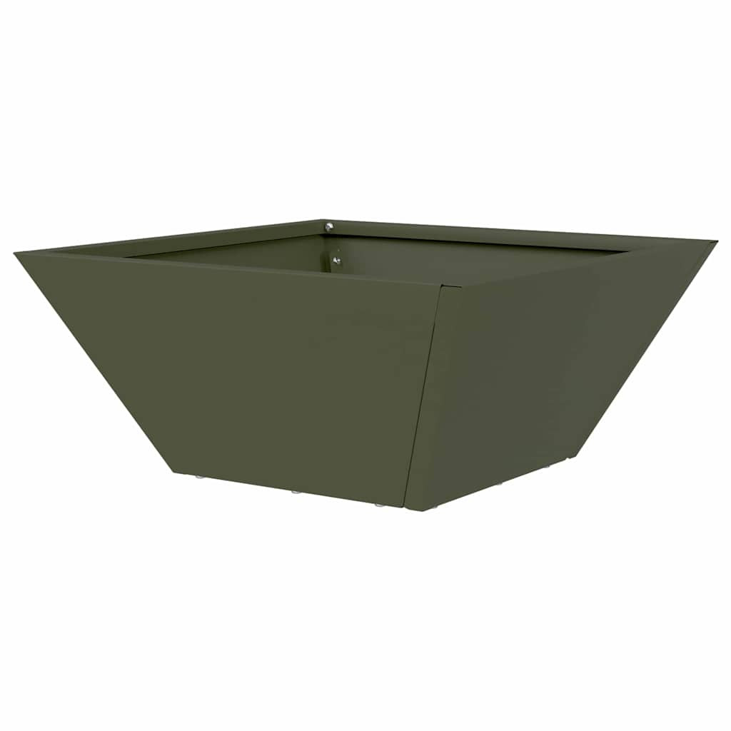 Kerti Tál Ültető 5 pcs Oliva zöld 35 x 35 x 15 cm Acél
