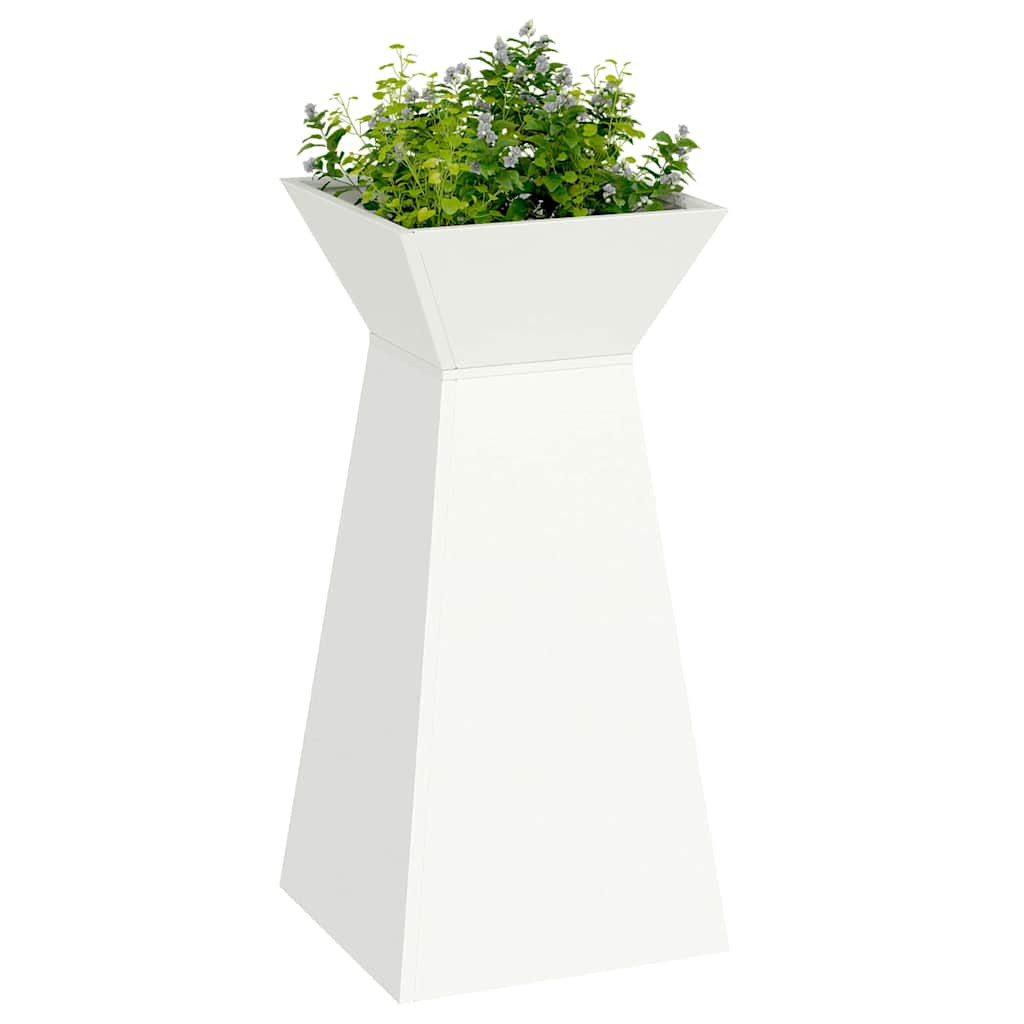 Pillér Ültető 2 pcs Fehér 35 x 35 x 73 cm Acél