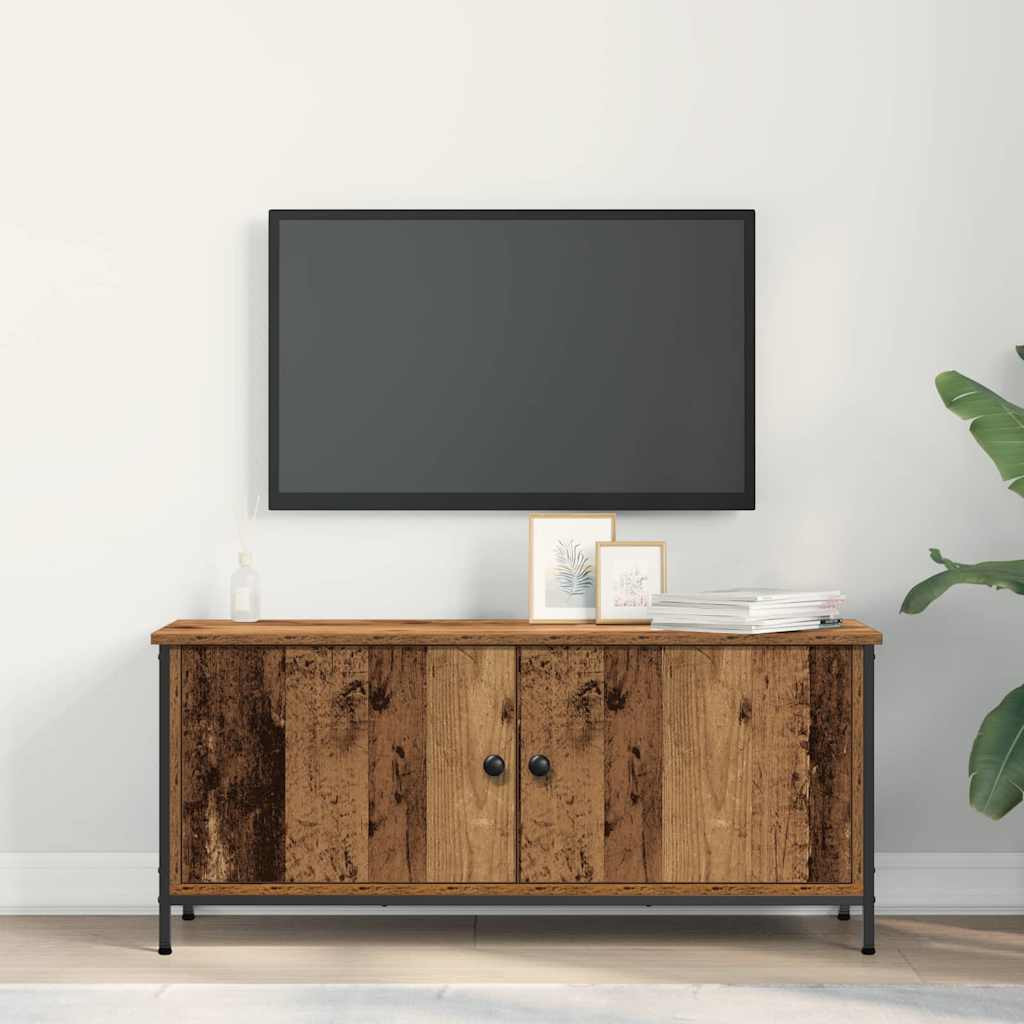 TV szekrény Öreg fa 100 x 35 x 45 cm Faanyag TV szekrény Öreg fa 100 x 35 x 45 cm Faanyag