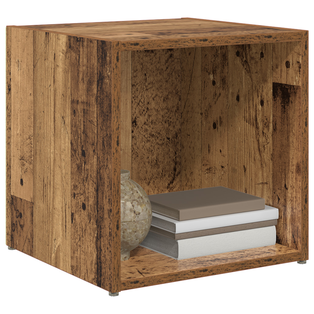 TV szekrények - 4 db régi fa - 37 x 35 x 37 cm - Mérnöki fa