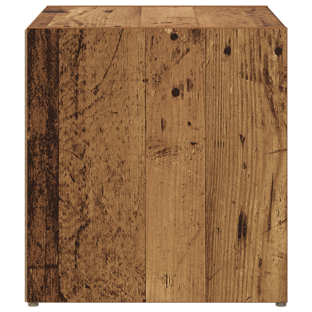 TV szekrények - 4 db régi fa - 37 x 35 x 37 cm - Mérnöki fa