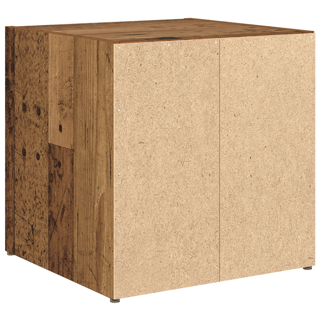 TV szekrények - 4 db régi fa - 37 x 35 x 37 cm - Mérnöki fa