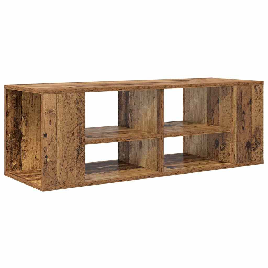 Fali TV szekrény Régi fa 102 x 35 x 35 cm Faanyag