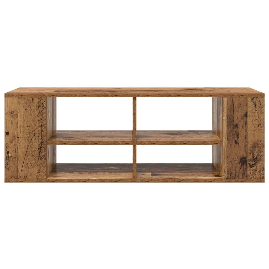 Fali TV szekrény Régi fa 102 x 35 x 35 cm Faanyag