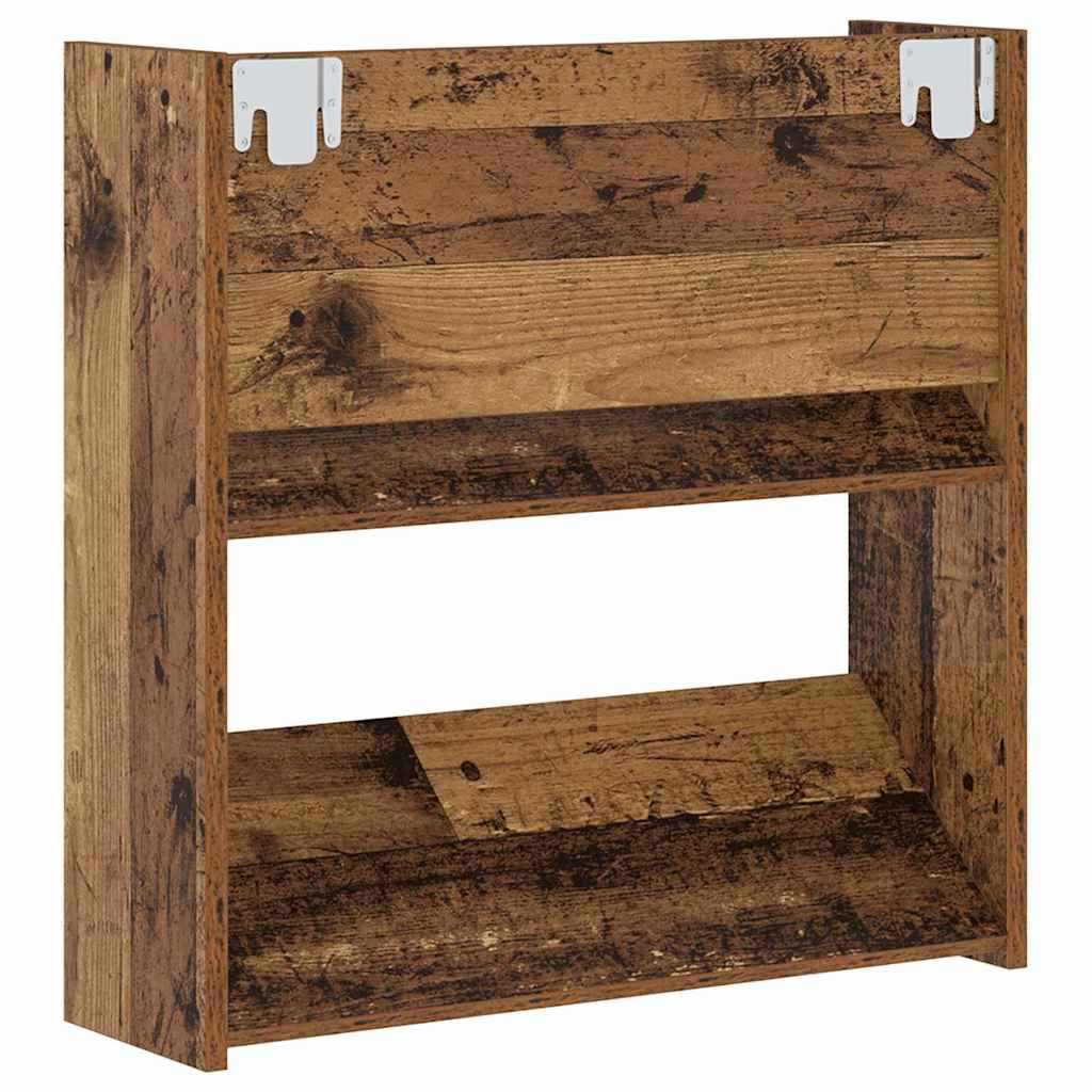 Cipőszekrény polcokkal 2 pcs Öreg fa 60 x 18 x 60 cm Faanyag