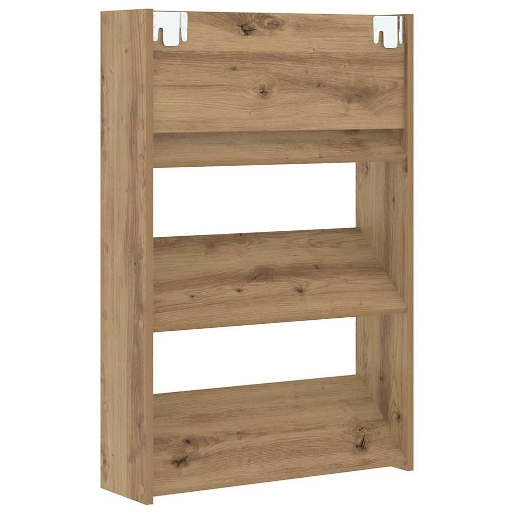 Cipőszekrény 2 pcs Artisan tölgy 60 x 18 x 90 cm Faanyag