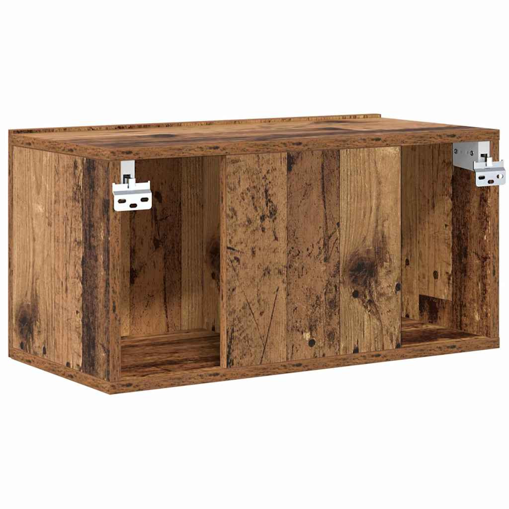 TV szekrény 3 pcs Barna 60 x 30 x 30 cm Faanyag