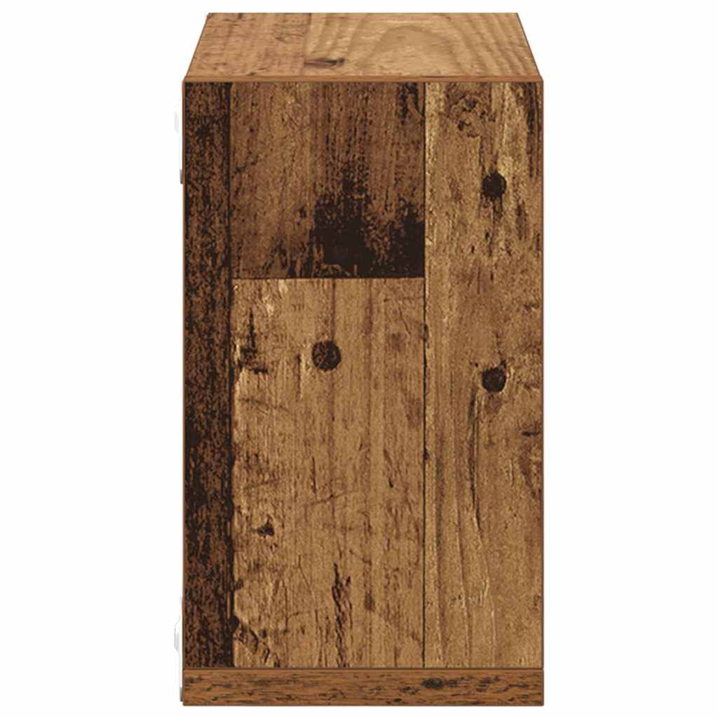 Fali Polcok polcokkal 2 pcs Régi fa 26 x 15 x 26 cm Faanyag