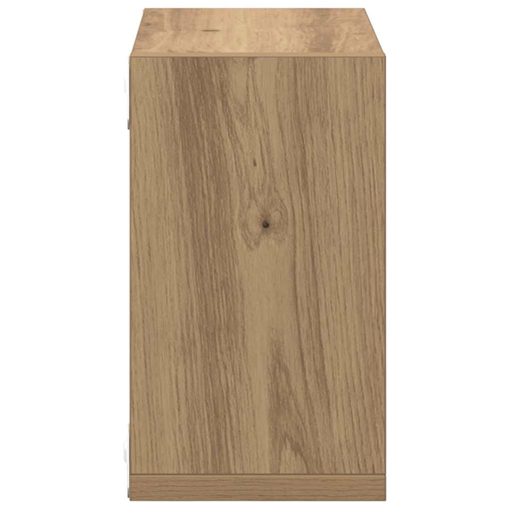 Fali Polcok 2 pcs kézműves tölgy 26 x 15 x 26 cm Faanyag