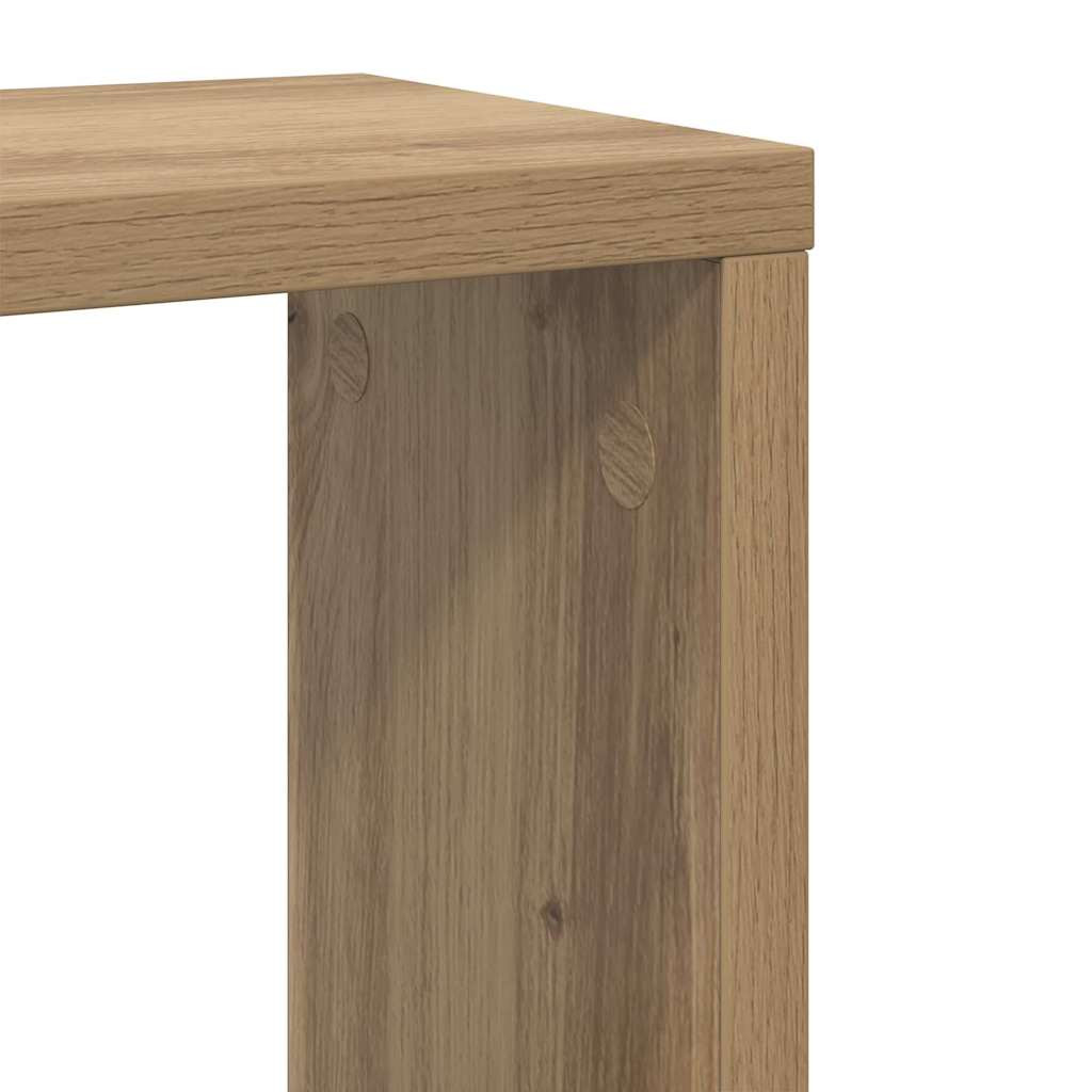 Fali Polcok 2 pcs kézműves tölgy 26 x 15 x 26 cm Faanyag