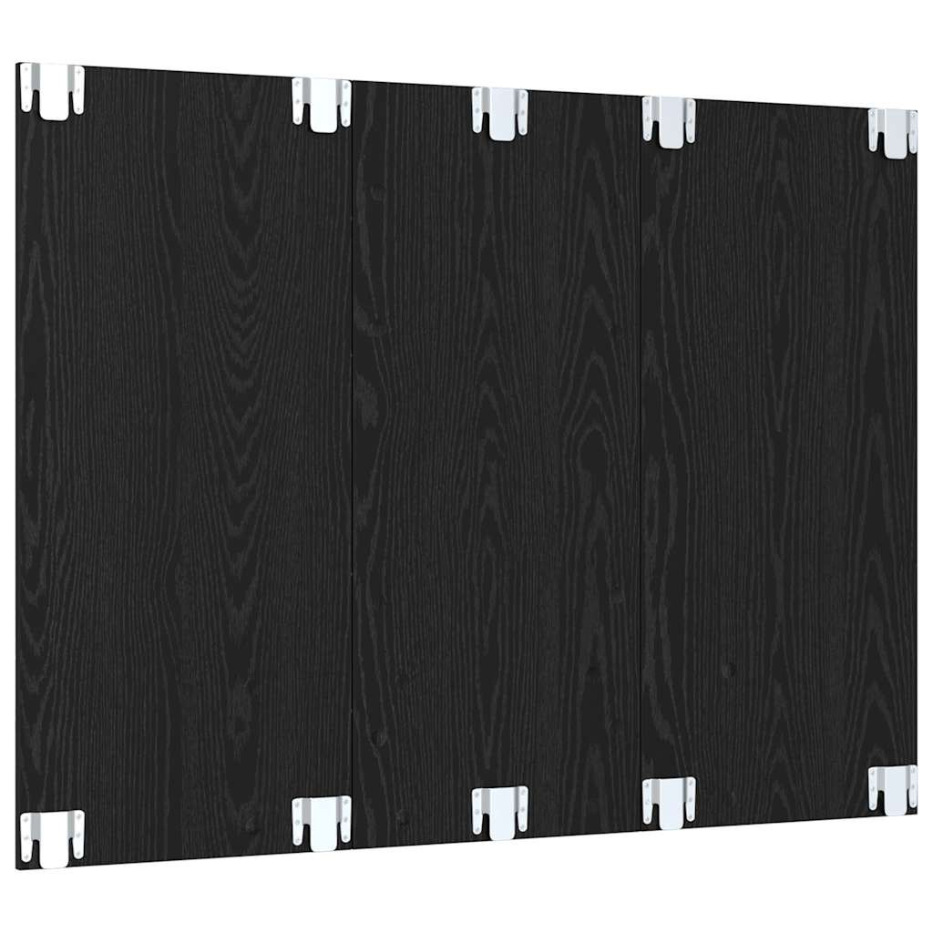 Fali TV Szekrény Musta tammi 120 x 23.5 x 90 cm Faanyag