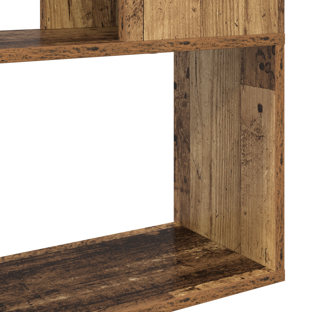 könyvespolc Régi fa Szerelt fa 80 x 24 x 124 cm Polc