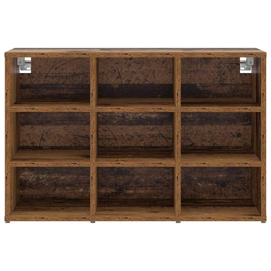 Cipősszekrény polcokkal Régi fa 77.5 x 30 x 51 cm Faanyag