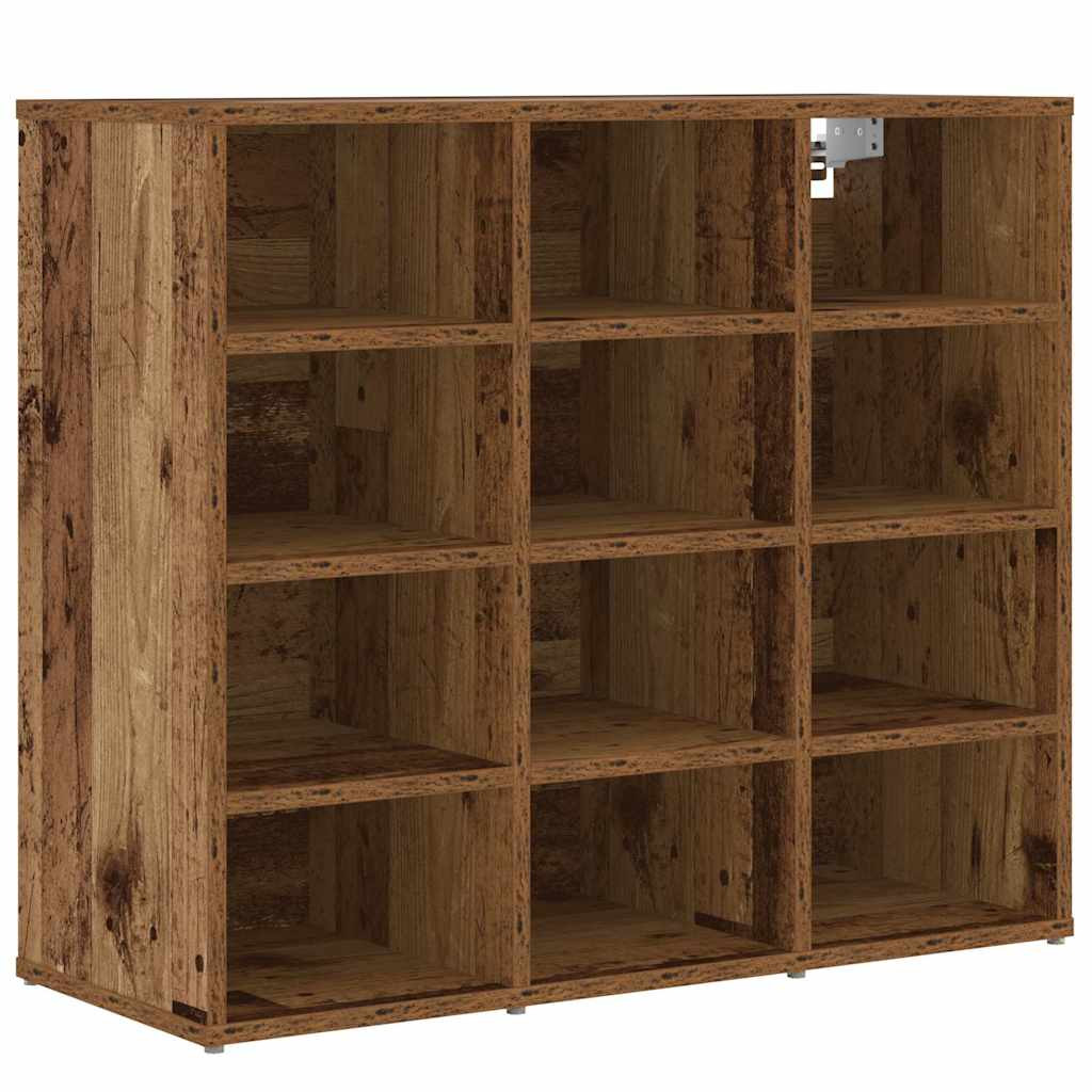 Cipősszekrény polcokkal Régi fa 77.5 x 30 x 67 cm Faanyag