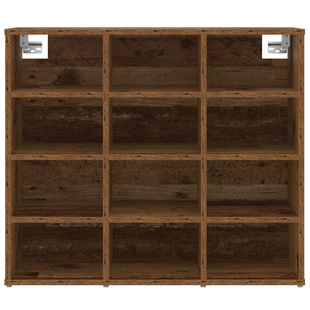 Cipősszekrény polcokkal Régi fa 77.5 x 30 x 67 cm Faanyag