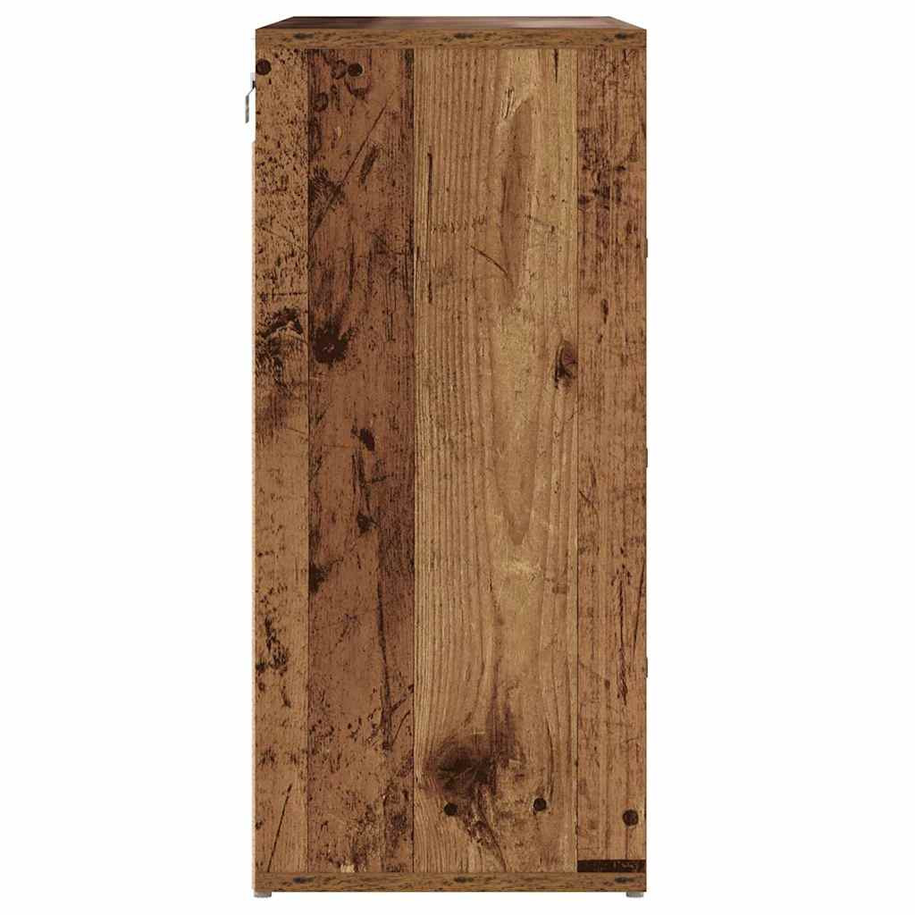 Cipősszekrény polcokkal Régi fa 77.5 x 30 x 67 cm Faanyag