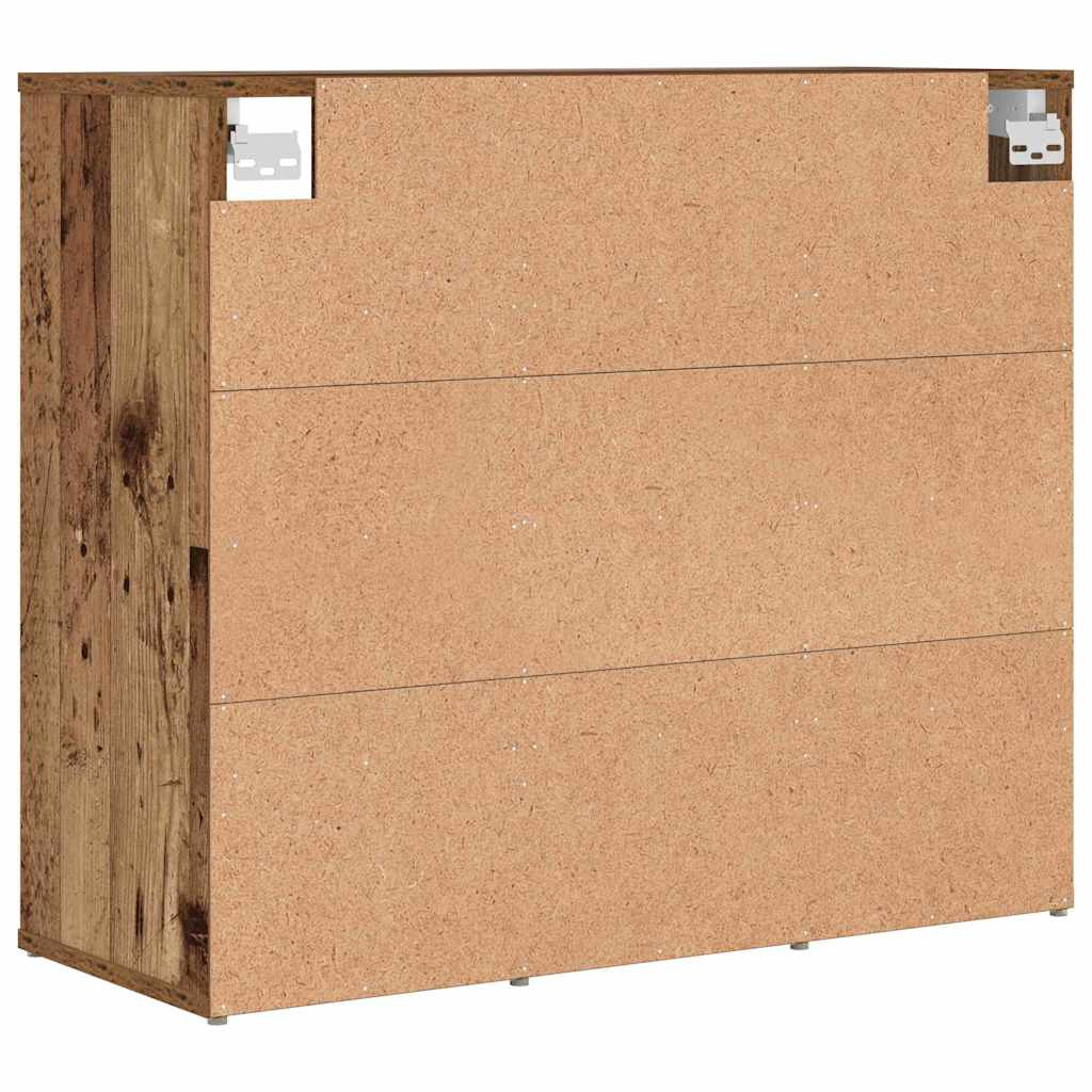 Cipősszekrény polcokkal Régi fa 77.5 x 30 x 67 cm Faanyag