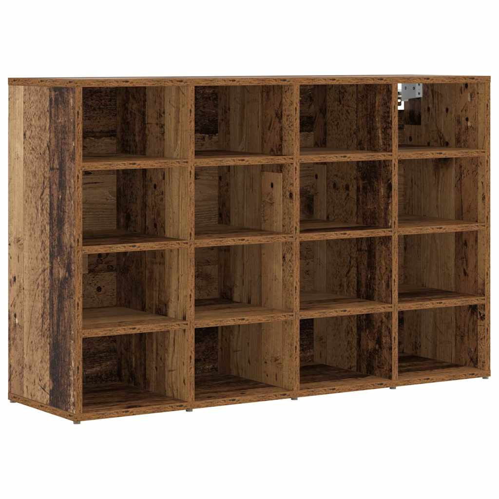 Cipősszekrény polcokkal Régi fa 103 x 30 x 67 cm Faanyag