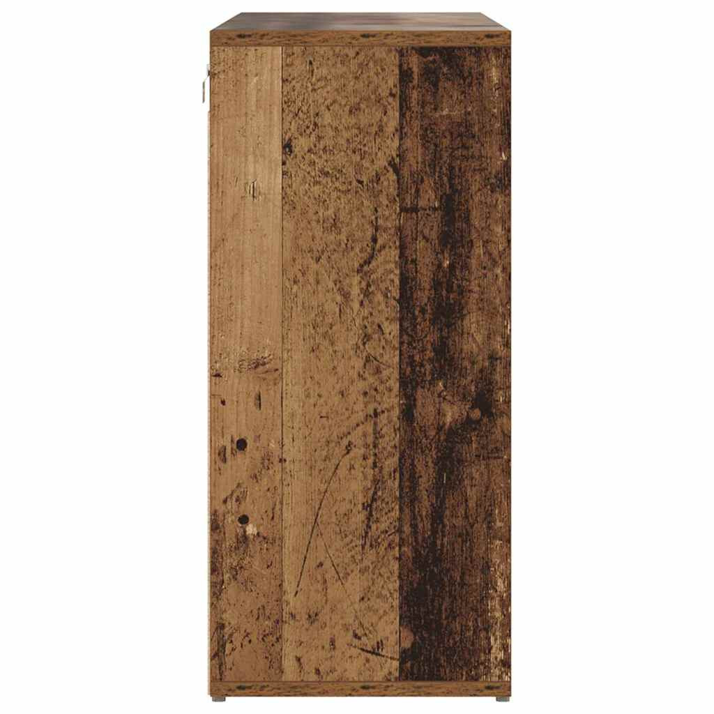 Cipősszekrény polcokkal Régi fa 103 x 30 x 67 cm Faanyag