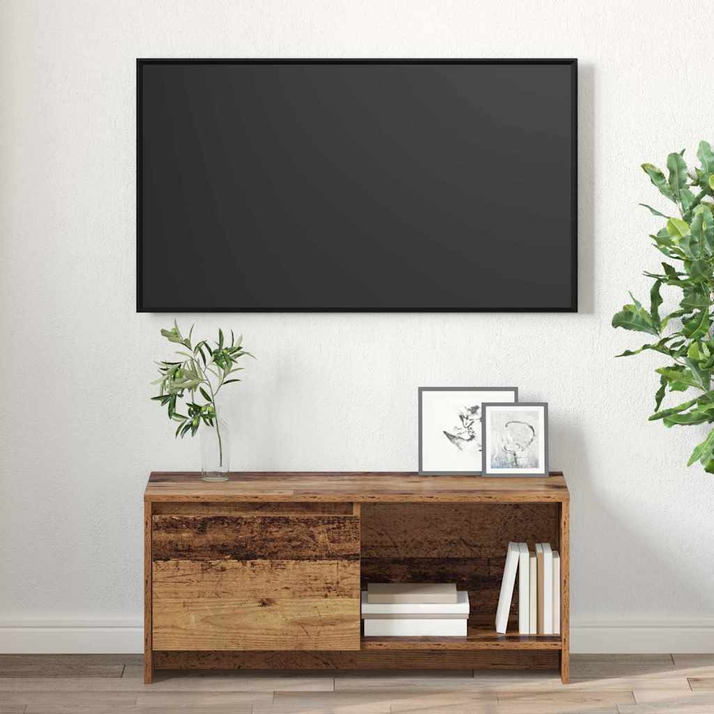 TV állvány Régi fa 90 x 35 x 40 cm Faanyag