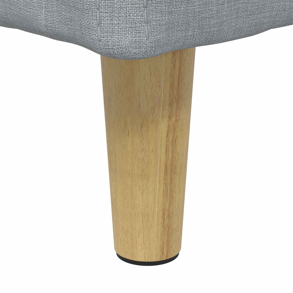 vidaXL Tároló oszmán párnával Világosszürke 80 x 80 x 45 cm szövet