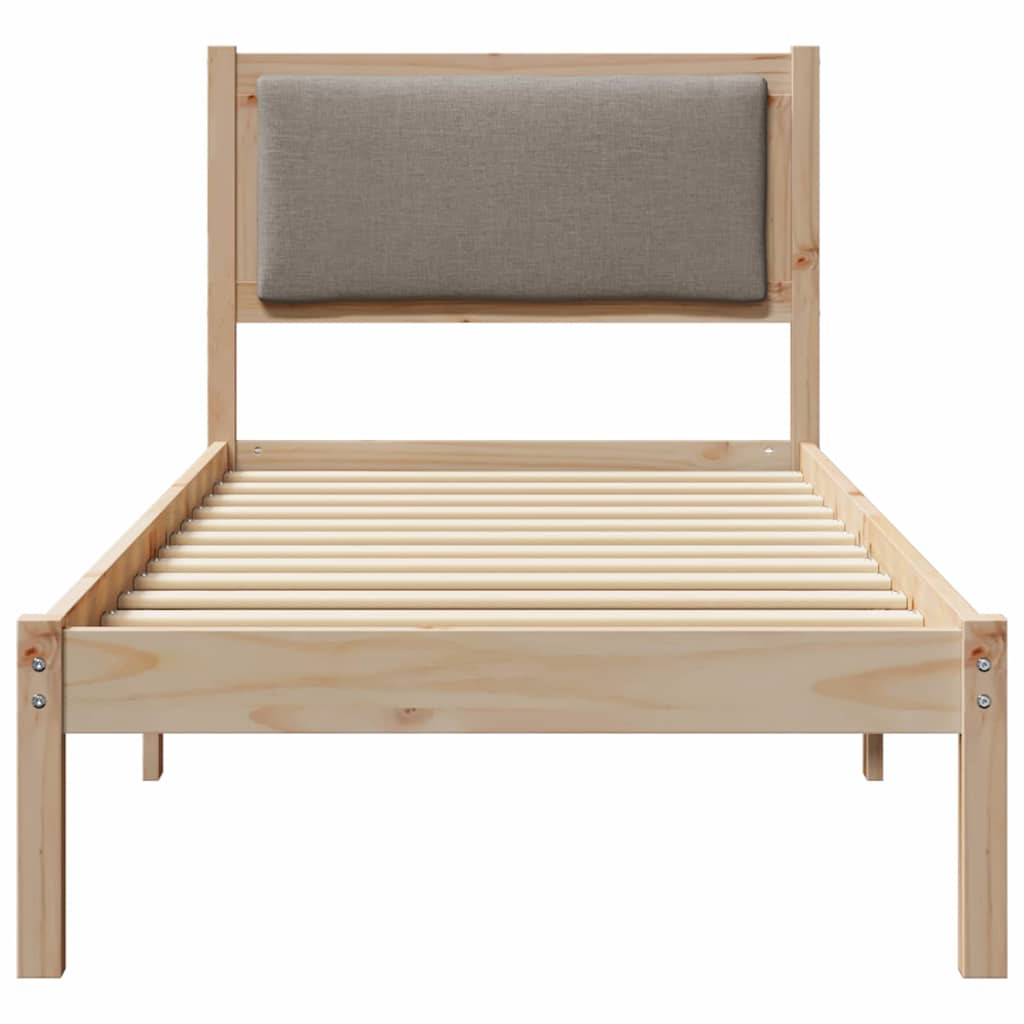Ágykeret fejtámlával Tópszínű 80 x 200 cm Tömör fenyőfa