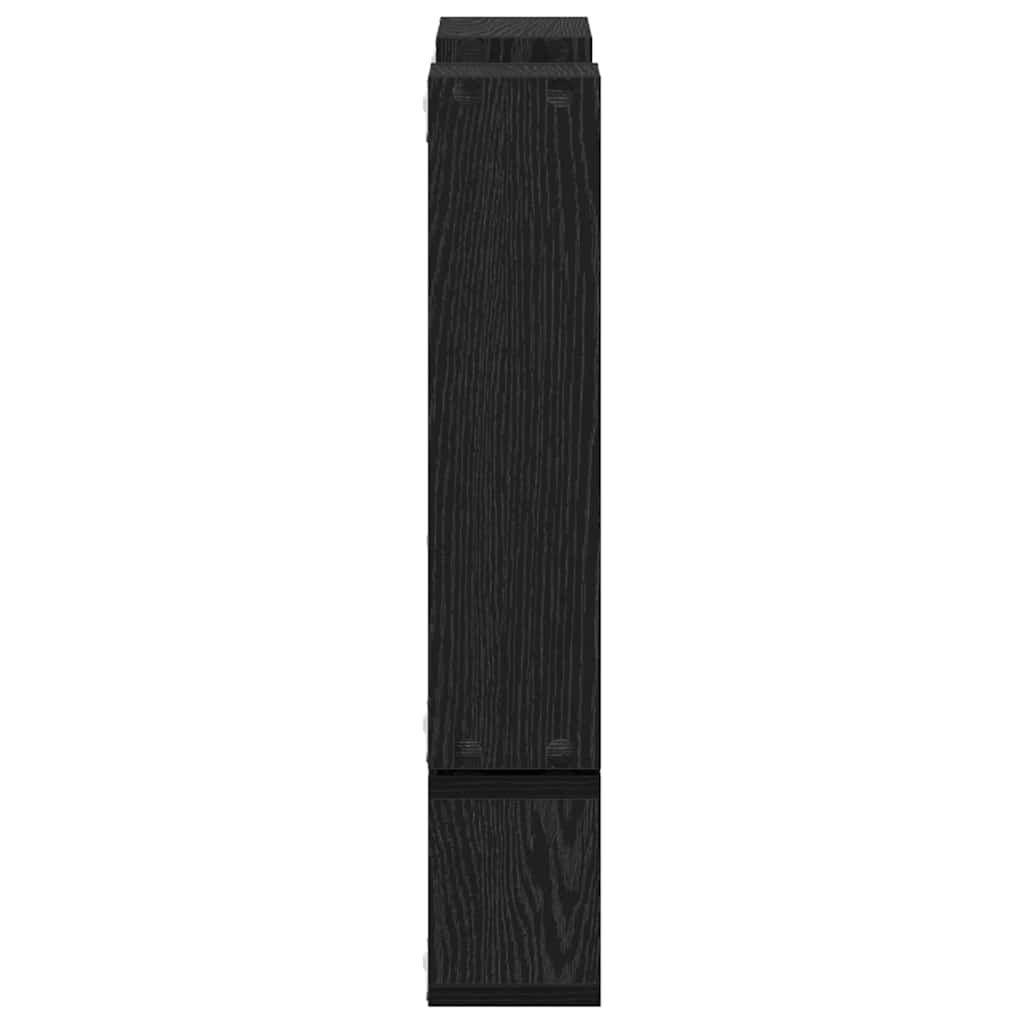Fal Cube polcokkal Egyéb Musta tammi 96 x 12 x 64 cm Faanyag