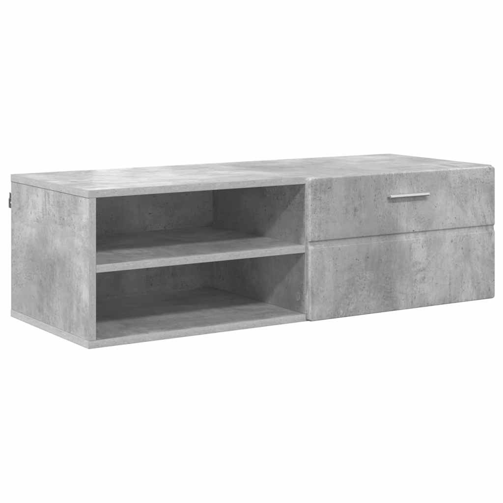 TV szekrény fiókkal Magasfényű fehér 100.5 x 39 x 30 cm Faanyag