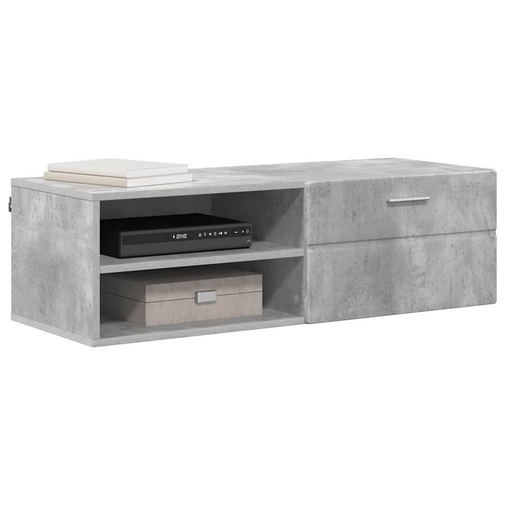 TV szekrény fiókkal Magasfényű fehér 100.5 x 39 x 30 cm Faanyag