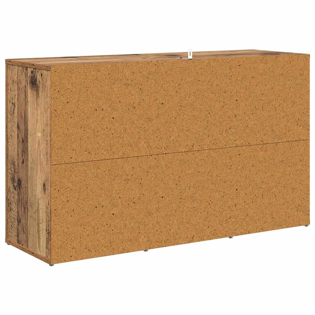 fiókkal Régi fa 100 x 33 x 59,5 cm Faanyag