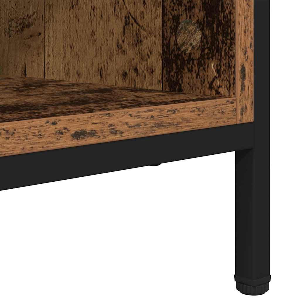 Cipőszekrény Öreg fa 131 x 35 x 50 cm Műszaki fa és vas