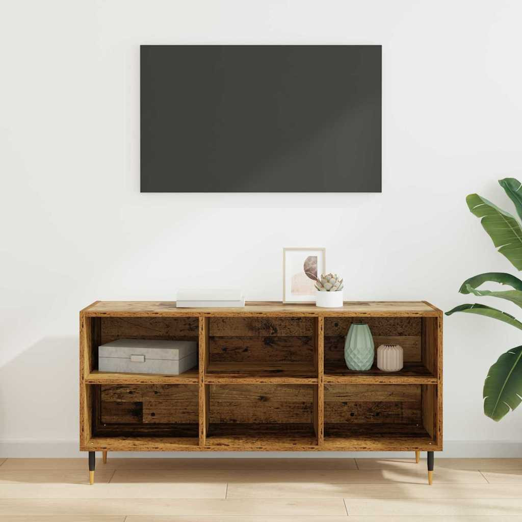 TV szekrény Öreg fa 103,5 x 30 x 50 cm Faanyag TV szekrény Öreg fa 103,5 x 30 x 50 cm Faanyag
