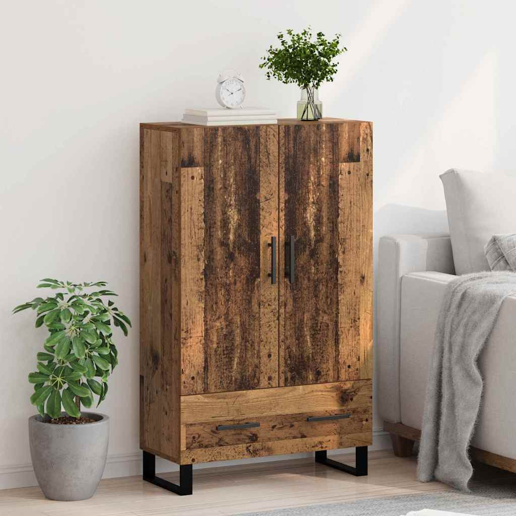 Magasfiú fiókkal Öreg fa 69,5 x 30 x 115 cm Faanyag