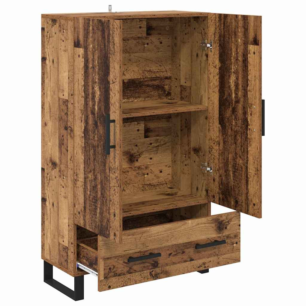 Magasfiú fiókkal Öreg fa 69,5 x 30 x 115 cm Faanyag
