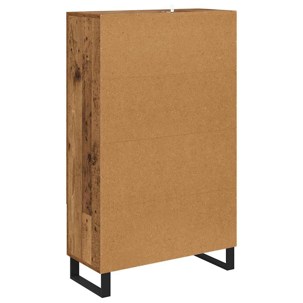 Magasfiú fiókkal Öreg fa 69,5 x 30 x 115 cm Faanyag