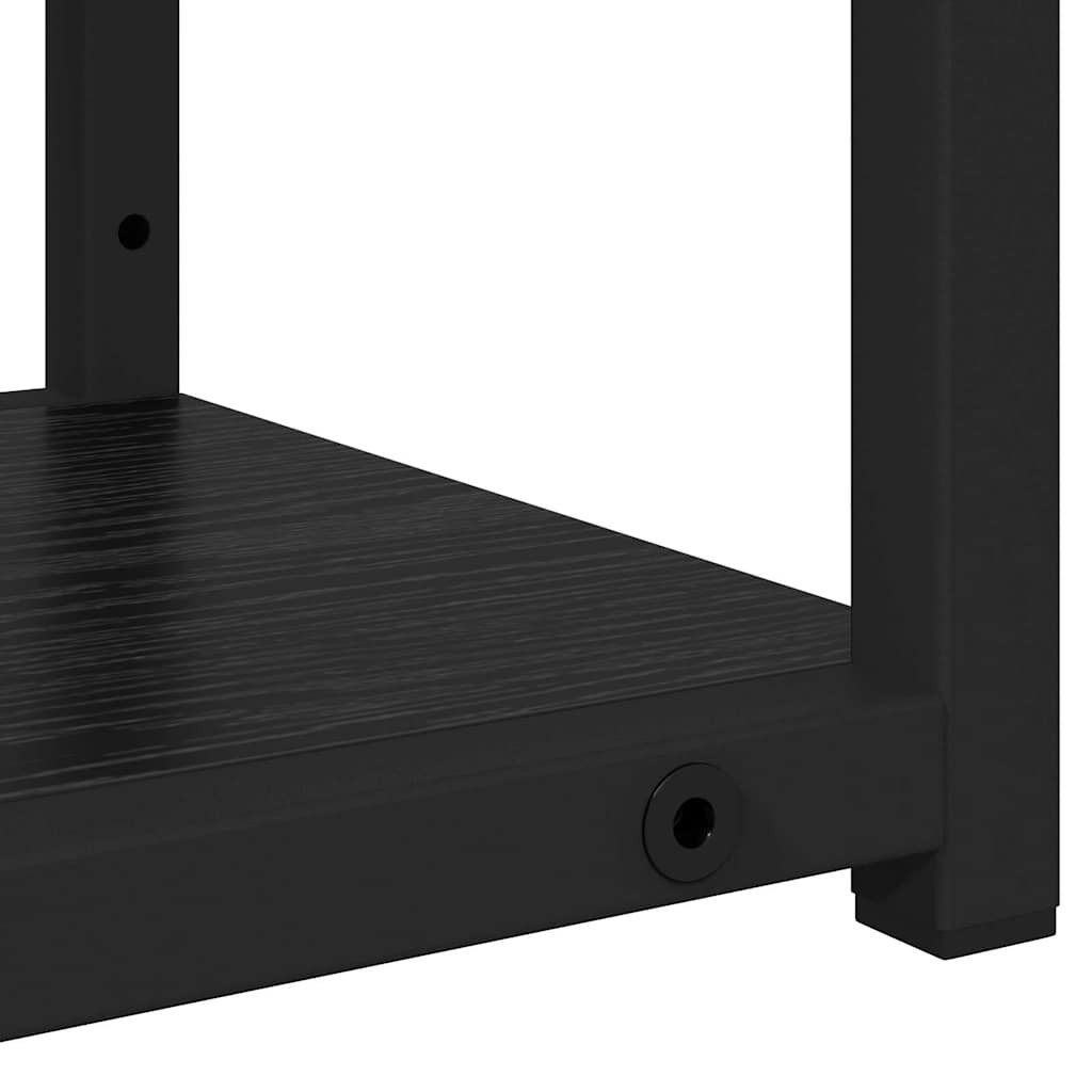 Falpolc polcokkal Fekete tölgy 60 x 21 x 78,5 cm Faanyag