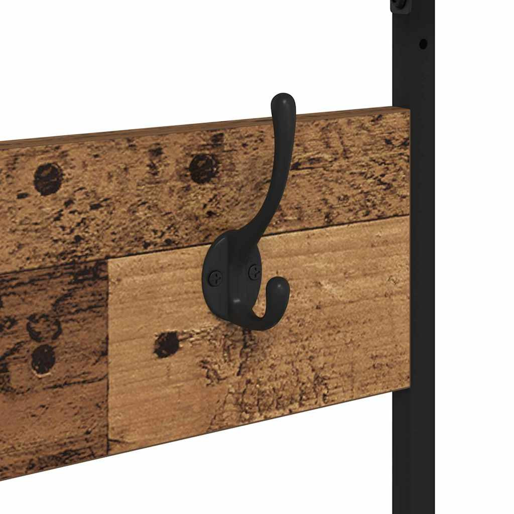 Ruhafogó polcokkal tárolóval Öreg fa 100 x 41 x 184 cm Faanyag