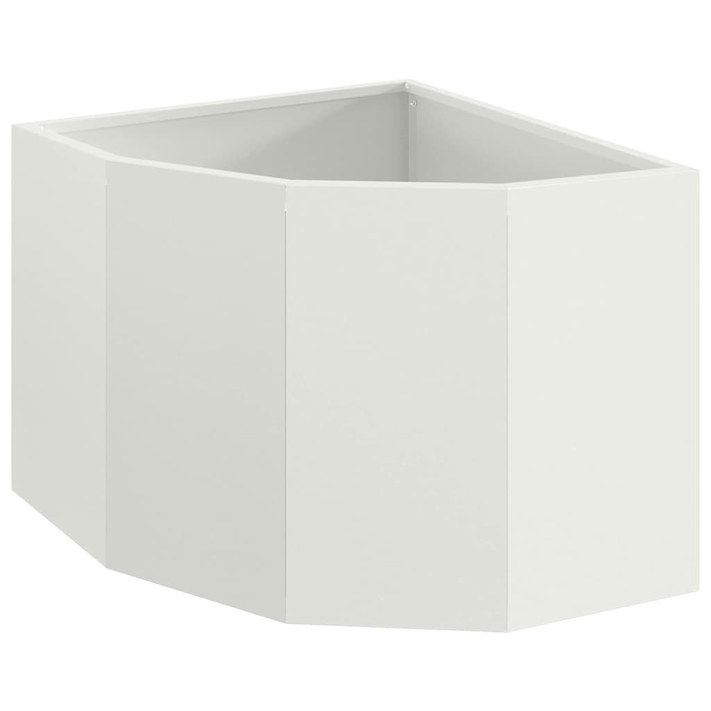 Sarok Virágtartó Fehér 45 x 45 x 35 cm Acél