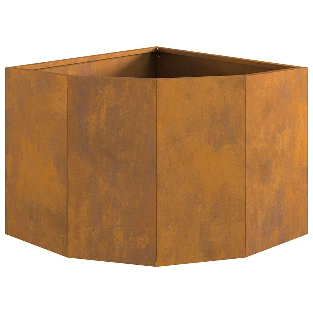 Sarok Virágtartó Rozsdás 45 x 45 x 35 cm időjárásálló acél